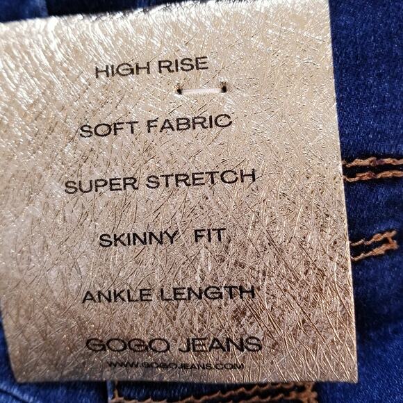 NWT's - GOGO Denim Jeans Super Stretch Skinny Columbian Push Up Jeans Size 15/32 - Picture 13 of 14